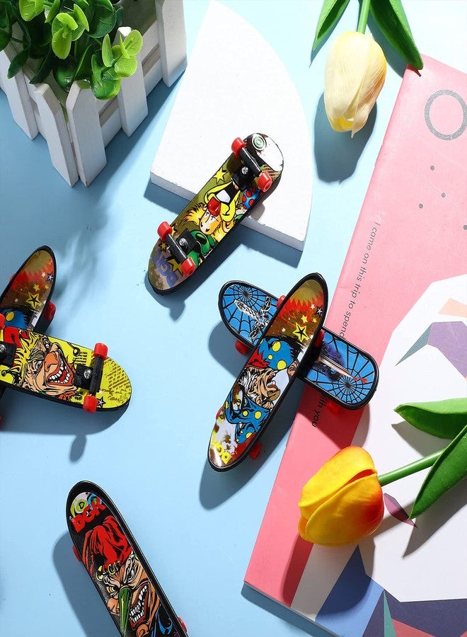 سكويشي مجموعة ألواح تزلج صغيرة طرية مكونة من 6 قطع، لعبة لوح تزلج صغيرة للأولاد والبنات والكبار، ديكور مكتبي عشوائي لتدريب تنسيق الأصابع، وتخفيف التوتر، وهدايا للحفلات. - Image 2